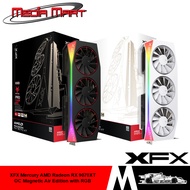 XFX MERCURY AMD RADEON RX 9070XT 16GB OC MAGNETIC AIR EDITION WITH RGB GRAPHICS CARD BLACK/WHITE