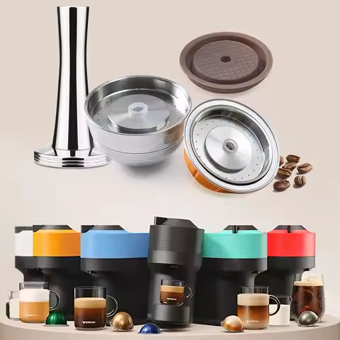 Coffee Pod For Nespresso Vertuo pop/Next coffee machine Stainless Steel coffee capsule filter food g