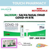 (EXP : JAN 2024 Non-Returnable) SALIXIUM Covid Home Test Kit - Saliva/Nasal Swab Antigen Test Kit - Made in Malaysia
