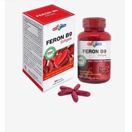 Feron B9 Mediphar Usa iron and vitamin supplement, bottle of 120 tablets