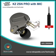 Kz Zsn Pro With Mic In-Ear Hybrid 1Ba 1DDd Hybrid Bass Earphones