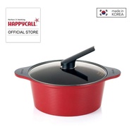 Happycall 24cm 4LT Alumite Ceramic DieCast High Stock Pot &amp; Cover Red 3003-0019