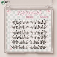 Natural Doe Eye False Eyelashes C Curl Matte Black Synthetic Fiber Lashes for Asian Eyes HD Camera R