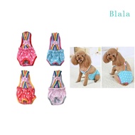 Blala Girl Dog Diapers Dog Briefs Shorts Cute Print Dog Suspender Sanitary Panties