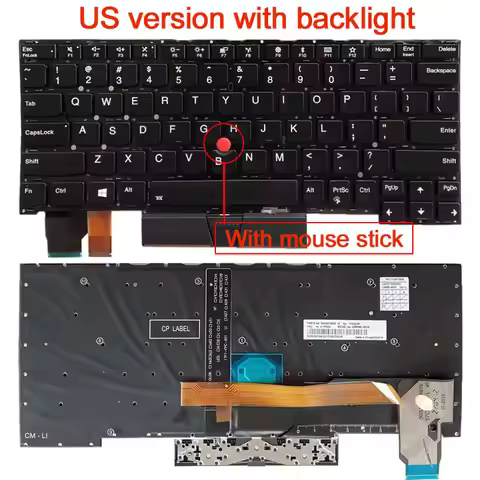 US New English Keyboard FOR Thinkpad YOGA X390 X395/X13 Yoga Gen 1/Thinkpad X13 Yoga X390 Yoga X395 