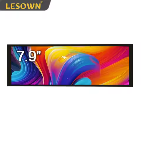LESOWN 7.84" Stretched Long Bar LCD Display Module 7.9" 500cd/m2 High Brightness 1280x400 IPS Wide T