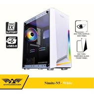 Armaggeddon Nimitz N5 Aurora White Gaming PC Case