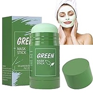 Cleansing Mask Face, Green Mask Stick, Green Tea Mask Stick, Moisturising, Deep Cleansing Pores, Blackhead Remover, Regulation of Water and Oil Balance, 40 g