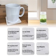Funny Office Email Definitions Coasters, Work Email Sayings Coasters
