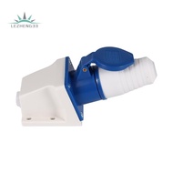 16 Amp 3 Pin Embedded Connection Waterproof Plug Socket