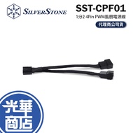 SilverStone CPF01 Fan Power Adapter Cable PWM SST-CPF01 Braided Guanghua Mall