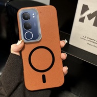 Casing For VIVO Y31 5G 2025 V2521 Y21D 4G Fashion Leather Soft PU Back Shell Cover With Magnetic Sti