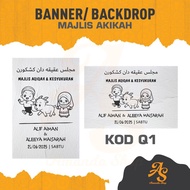 BANNER |  BUNTING | BACKDROP MAJLIS AKIKAH KLASIK 2025