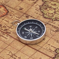 G44-2Outdoor Ultra-light Aluminum Alloy Compass with Keychain Direction Navigation English Direction