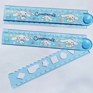 Cute cartoon Sanrio ruler double folding ruler children's folding ruler wave ruler stationery Cute R