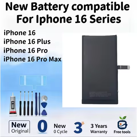 New Battery compatible For Iphone 16 / 16 Plus / iPhone 16 Pro / iPhone 16 Pro Max Mobile Phone Batt