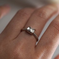 R93 925銀簡約幾何貓頭鷹戒指