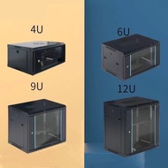 Ready Stock💓💓Network Cabinet 1m 2m Server18U42USwitch Wall-Mounted6USmall Household Weak Current Mon