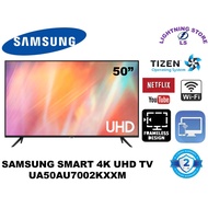 SAMSUNG 50" INCH 4K UHD SMART TV UA50AU7002KXXM (YOUTUBE NETFLIX)(FOC 1M HDMI CABLE & BRACKET TV)