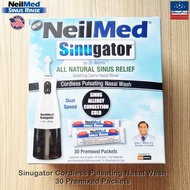 NeilMed® Sinugator Relief Cordless Pulsating Nasal Wash Kit 30 Premixed Packets อุปกรณ์ล้างจมูก