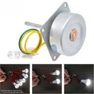 3 Phase Micro Brushless Generator Mini Wind Hand Generator DIY Motor 3-24V AC With Led Lamp Bead