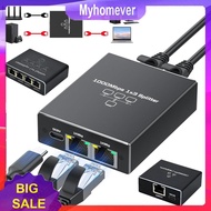 1 To 2/1 To 3/ 1 To 4 Gigabit Ethernet Splitter with USB Power Cable 1000Mbps Network RJ45 Splitter 