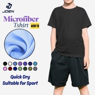 JDEN Kids Microfiber Tshirts Unisex Round Neck Jersey Tshirt Plus Size 15-45KG S-4XL Sports