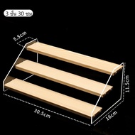 ชั้นวางตุ๊กตา ชั้นวางโมเดล ตู้โชว์ตุ๊กตา ฐานไม้มี 3ชั้น 4ชั้น สามารถใส่ตุ๊กตา จัดเก็บผลิตภัณฑ์ดูแลผิว ยาทาเล็บ น้ำหอม