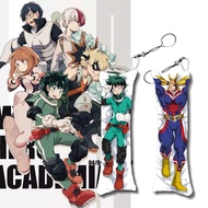 Bakugou Katsuki Keychain Mini Dakimakura Pendant Anime My Hero Academia Todoroki Shoto Cute Small Body Pillow Bag Pendants