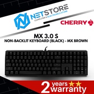 CHERRY MX 3.0 S NON-BACKLIT GAMING KEYBOARD (BLACK) - MX BROWN - G80‐3870LXAEU‐2