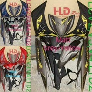 LC135 V2/V3 Exciter LTD2 2019 Matt Grey Red/Yellow Cover Set HLD Coverset LCV2/LCV3 Cover