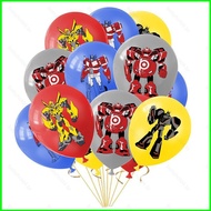 B4 Transformers Themed kids birthday party scene decoration latex balloon set 4B