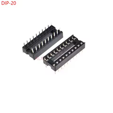 20PCS DIP20 IC SOCKET DIP CHIP TEST HOLDER Adaptor 20 PIN dip-20 DIP 20PIN 20p 2.54MM PITCH CONNECTO