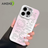 Cute Cartoon Kitty Pink Phone Case For Samsung Galaxy A73 A72 A71 M56 M55 F55 A55 A54 A53 A52 A52S A