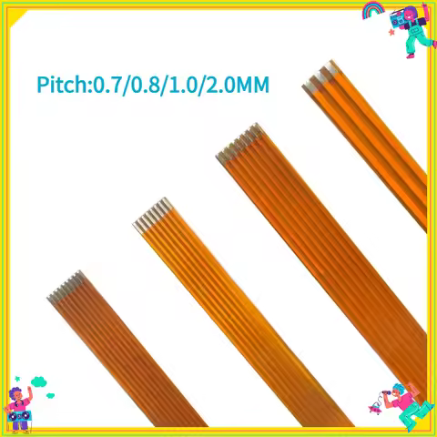 2PCS New FPC FFC Cable PCB Wire Connector 0.7/0.8/1.0mm Pitch 3 4 5 6 8 10 12 14 16 18 20 24 26 30 3