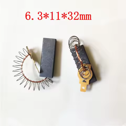 1pc Vacuum Cleaner Parts Carbon Brush for BF501 BF502 BF822 X-YB1000W X-YB1200W HLX-GS-A30-1 6.3mm x