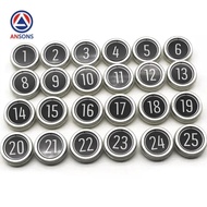 FZ KDS330 KDS220 Black Glass KONE Elevator Button Circular LOP HOP Car COP Button