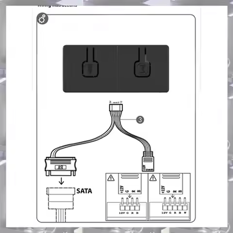 Hot Selling-5V 3Pin ARGB To 12V 4 Pin RGB Converter 5V ARGB To 12V RGB Converter 5V 3Pin Manual Cont