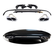 W212 rear diffuser for Mercedes Benz E class classic version E300 look diffuser 2013 2014 2015