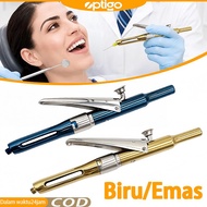 Dental Citoject Automatic Syringe Stainless Steel Pen Style Goldbiru Syringe Anesthesia - Goldbiru/