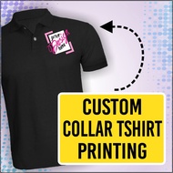 Custom Silkscreen Printing Collar Tshirt / Cetak Tshirt Berkolar