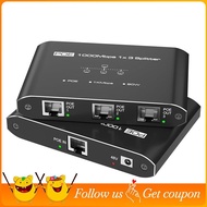RJ45 for IP Cameras VoIP Phones 328 Ft Range Gigabit PoE Switch 1 in 3 Out 30W Per Port Network Hub