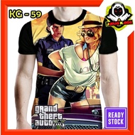 Grand theft Auto 5 T-shirt Game PS3 GTA Five
