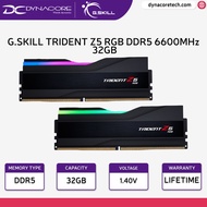 G.Skill Trident Z5 RGB 32GB (2 x 16GB) DDR5 6600MHz CL34 Desktop Memory / RAM Kit F5-6600J3440G16GX2-TZ5RK