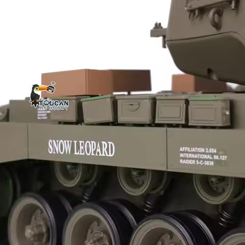Henglong 1/16 7.0 Plastic M26 Pershing RTR RC Tank 2.4Ghz 3838 W/ 360° Turret Smoke Engie BB Shootin