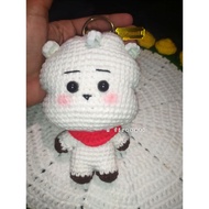 GANTUNGAN RJ BT21 Amigurumi BTS knitted keychain