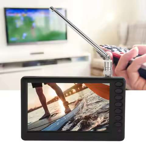5 Inch Portable TV ISDB T Compliant Rechargeable 1080P Mini Digital Television Mini TV Mini Digital 