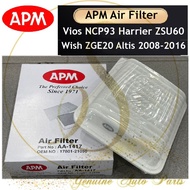 APM AIR FILTER TOYOTA VIOS NCP93 ALTIS ZZE142 ZRE142 ZRE172 WISH ZGE20 HARRIER ZSU60 AA-1417 17801-21050