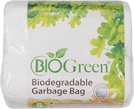 Biogreen Disposable Garbage Bag, White (Pack of 100)