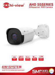 กล้องวงจรปิด Analog  HA-554B50V HI-VIEW AUDIO VIDEO BNC RCA กล้องวงจรปิด CCTV Full HD 1080p camera ก